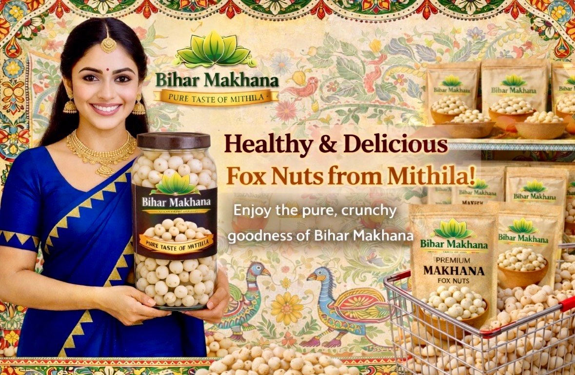 Pure Mithila Makhana from the Heart of Bihar